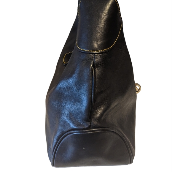 Authentic Vintage Dooney & Bourke Leather Logo Lock Shoulder Bag - Picture 7 of 17